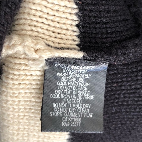 Sanctuary Striped Sweater Poncho With Fringe L/XL - Picture 13 of 16